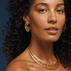 The Metropolitan Museum of Art Ancient Fretwork Necklace & Earrings Set Fashion