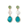 The Metropolitan Museum of Art Ancient Mixed Motifs Glass Triple-Drop Earrings Outlet