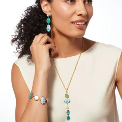 The Metropolitan Museum of Art Ancient Mixed Motifs Glass Pendant Drop Necklace Outlet