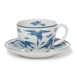 The Metropolitan Museum of Art Blue & White Cranes Teacup And Saucer Best