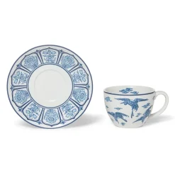 The Metropolitan Museum of Art Blue & White Cranes Teacup And Saucer Best