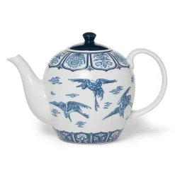 The Metropolitan Museum of Art Blue & White Cranes Teapot Outlet