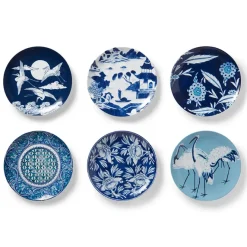 The Metropolitan Museum of Art Blue & White Salad Plate Set Outlet