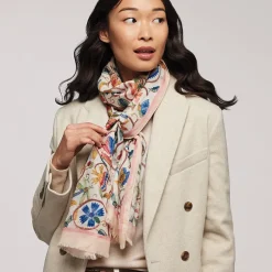 The Metropolitan Museum of Art British Flowering Vines Embroidered Oblong Scarf New