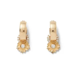 The Metropolitan Museum of Art British Tree Of Life Small Hoop Earrings With Charms Clearance