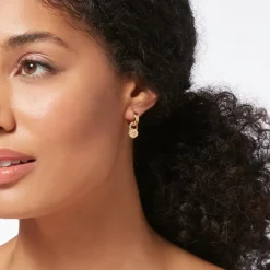 The Metropolitan Museum of Art British Tree Of Life Small Hoop Earrings With Charms Clearance