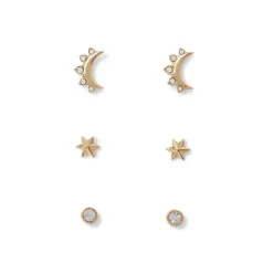 The Metropolitan Museum of Art Celestial Symbols Stud Earrings Set Hot