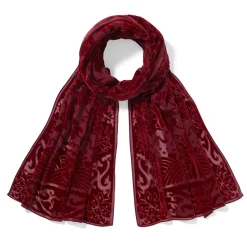 The Metropolitan Museum of Art Chinese Phoenixes And Peonies Oblong Velvet Burnout Scarf Best