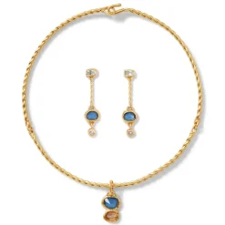 The Metropolitan Museum of Art Cypriot Twist Collar Necklace And Triple-Drop Earrings Set Best