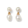 The Metropolitan Museum of Art Cypriot Twist Pearl Double-Drop Earrings Clearance