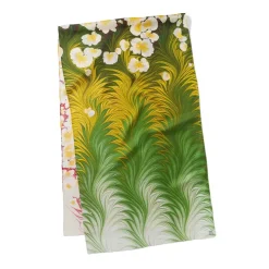 The Metropolitan Museum of Art Daisy Garden Marbled Paper Oblong Silk Scarf Clearance