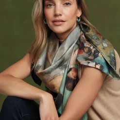 The Metropolitan Museum of Art Degas Impressions Double-Sided Square Silk Scarf Outlet