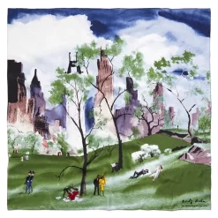 The Metropolitan Museum of Art Dehn Spring In Central Park Square Silk Scarf Outlet