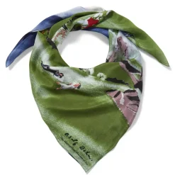 The Metropolitan Museum of Art Dehn Spring In Central Park Square Silk Scarf Outlet