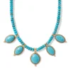 The Metropolitan Museum of Art Egyptian Hathor Turquoise Multi-Drop Necklace Best