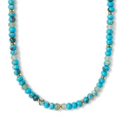 The Metropolitan Museum of Art Egyptian Hathor Turquoise Long Necklace Fashion