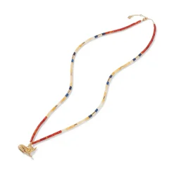 The Metropolitan Museum of Art Egyptian New Kingdom Cat Beaded Pendant Necklace New