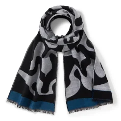 The Metropolitan Museum of Art Egyptian Swirled Glass Unisex Oblong Jacquard Scarf Discount