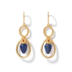 The Metropolitan Museum of Art Etruscan Lapis Double-Drop Earrings New