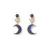 The Metropolitan Museum of Art Fatimid Lapis Crescent Drop Earrings New
