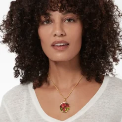 The Metropolitan Museum of Art Favrile Tulip Enamel Pendant Necklace Best