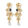 The Metropolitan Museum of Art Floral Cluster Statement Drop Earrings Fashion