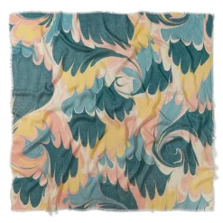 The Metropolitan Museum of Art French Marbled Paper Square Silk Scarf Discount