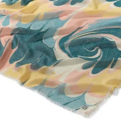 The Metropolitan Museum of Art French Marbled Paper Square Silk Scarf Discount