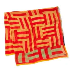 The Metropolitan Museum of Art Gee'S Bend Kennedy Basket-Weave Oversize Square Scarf Fashion