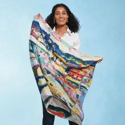 The Metropolitan Museum of Art Georges Braque Boats On The Beach At L'Estaque Square Silk Scarf Hot