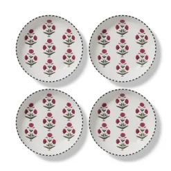 The Metropolitan Museum of Art Good Earth Blooming Poppies Pasta Plate Set New