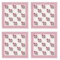 The Metropolitan Museum of Art Good Earth Blooming Poppies Napkin Set New