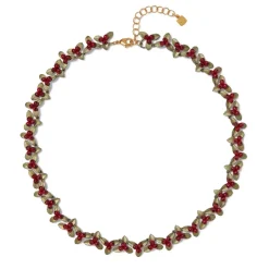 The Metropolitan Museum of Art Holly Berry Jade Statement Necklace Clearance