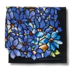 The Metropolitan Museum of Art Louis C. Tiffany Clematis Oblong Silk Scarf Online