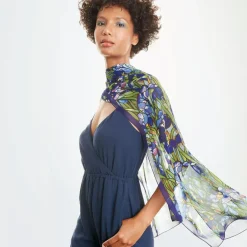 The Metropolitan Museum of Art Louis C. Tiffany Irises Oblong Silk Scarf Online