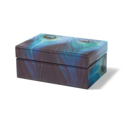 The Metropolitan Museum of Art Louis C. Tiffany Peacock Feather Large Glass Box Discount