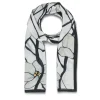 The Metropolitan Museum of Art Louis C. Tiffany White Magnolia Oblong Silk Scarf Discount