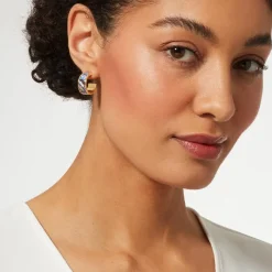 The Metropolitan Museum of Art Magnolias And Irises Enamel Hoop Earrings Fashion