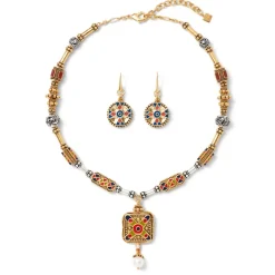 The Metropolitan Museum of Art Medieval Byzantine Statement Necklace And Drop Earrings Set Online
