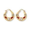 The Metropolitan Museum of Art Medieval Stone Crescent Hoop Earrings Discount