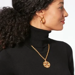 The Metropolitan Museum of Art Medieval Stone Crescent Hoop Earrings Discount