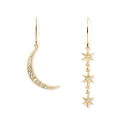 The Metropolitan Museum of Art Moon And Stars Drop Earrings Fashion