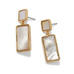 The Metropolitan Museum of Art Mother-Of-Pearl Tile Double-Drop Earrings Outlet