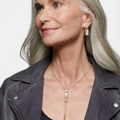 The Metropolitan Museum of Art Mother-Of-Pearl Tile Double Lariat Necklace Clearance