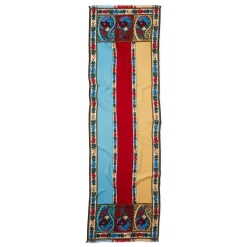 The Metropolitan Museum of Art Paisley Border Striped Oblong Wool Scarf Hot