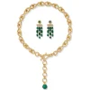 The Metropolitan Museum of Art Roman Malachite Statement Necklace And Chandelier Earrings Set Best