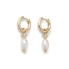 The Metropolitan Museum of Art Royal Tudor Small Hoop Earrings With Pearls Outlet