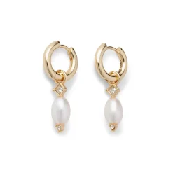 The Metropolitan Museum of Art Royal Tudor Small Hoop Earrings With Pearls Outlet