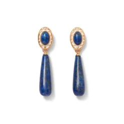 The Metropolitan Museum of Art Spanish Baldric Lapis Elongated Drop Earrings Clearance