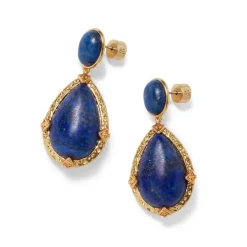 The Metropolitan Museum of Art Spanish Baldric Lapis Statement Drop Earrings Fashion